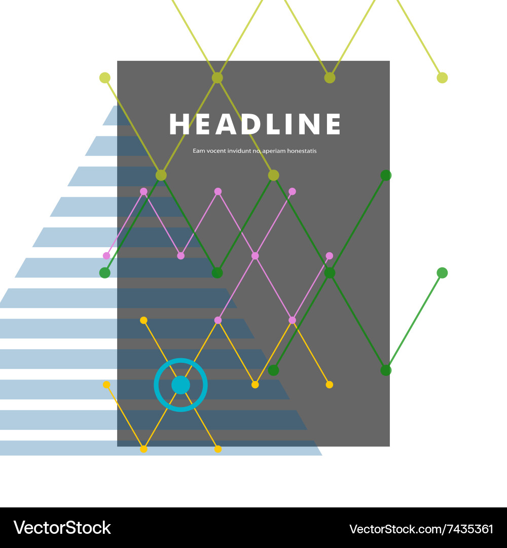 Abstract line and triangular design Vector Image