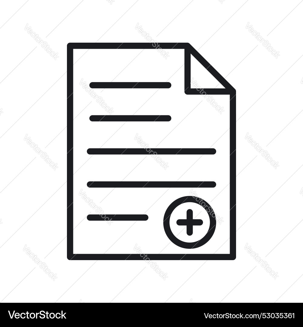 Add document icon set new file or page symbol Add document icon set new file or page symbol vector image
