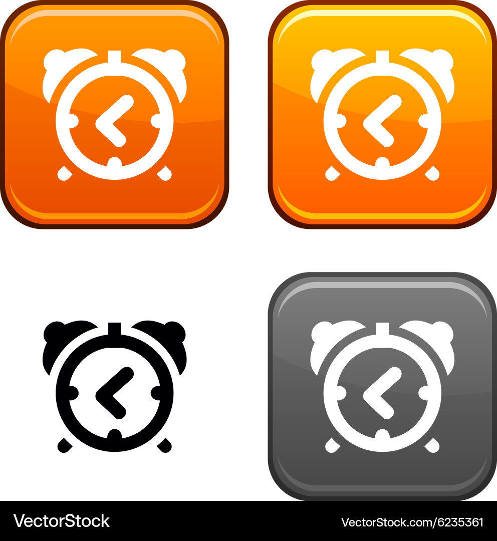 Alarm-clock button Vector Image