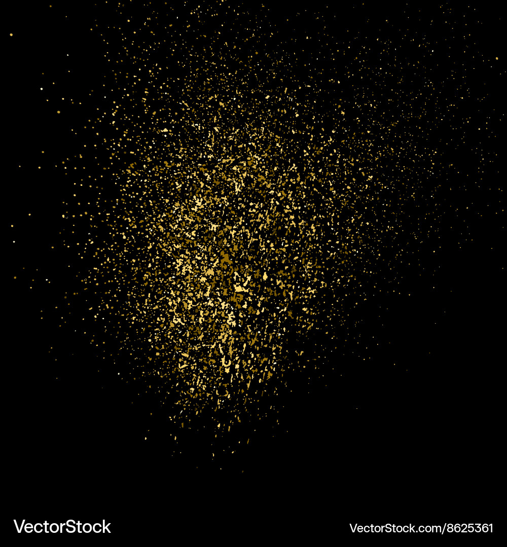 Golden Glitter Explosion Vector Image