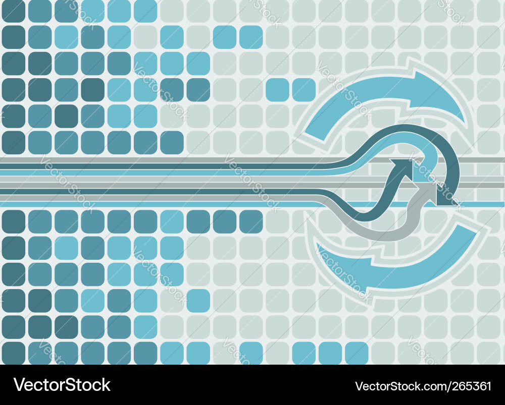 Modern Arrow Grid Background vector image