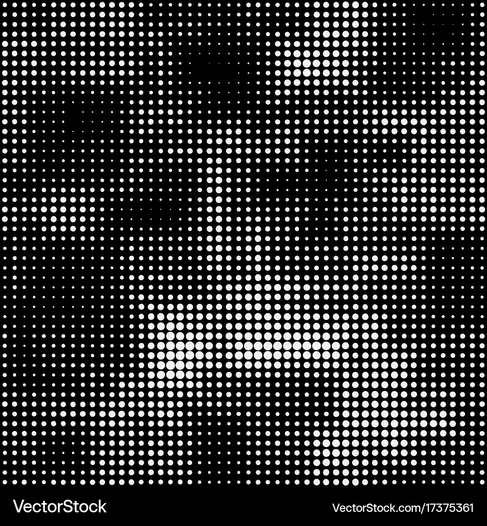 Modern seamless pattern with dots transition Vector Image