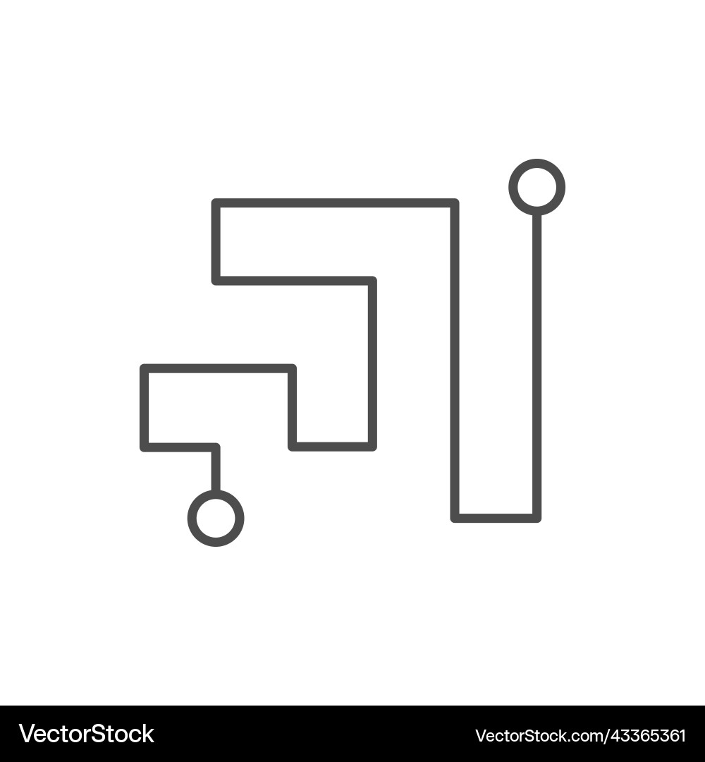 Problem solution line outline icon Problem solution line outline icon vector image