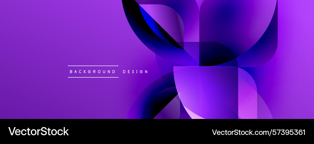 Purple abstract background flowing shapes create Vector Image