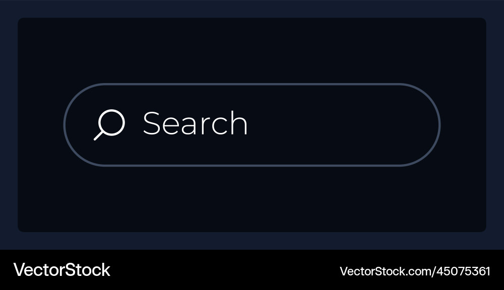 Search bar ui element template Search bar ui element template Vector Image