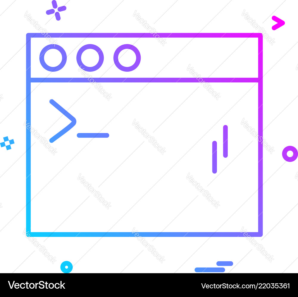 Web layout icon design Vector Image