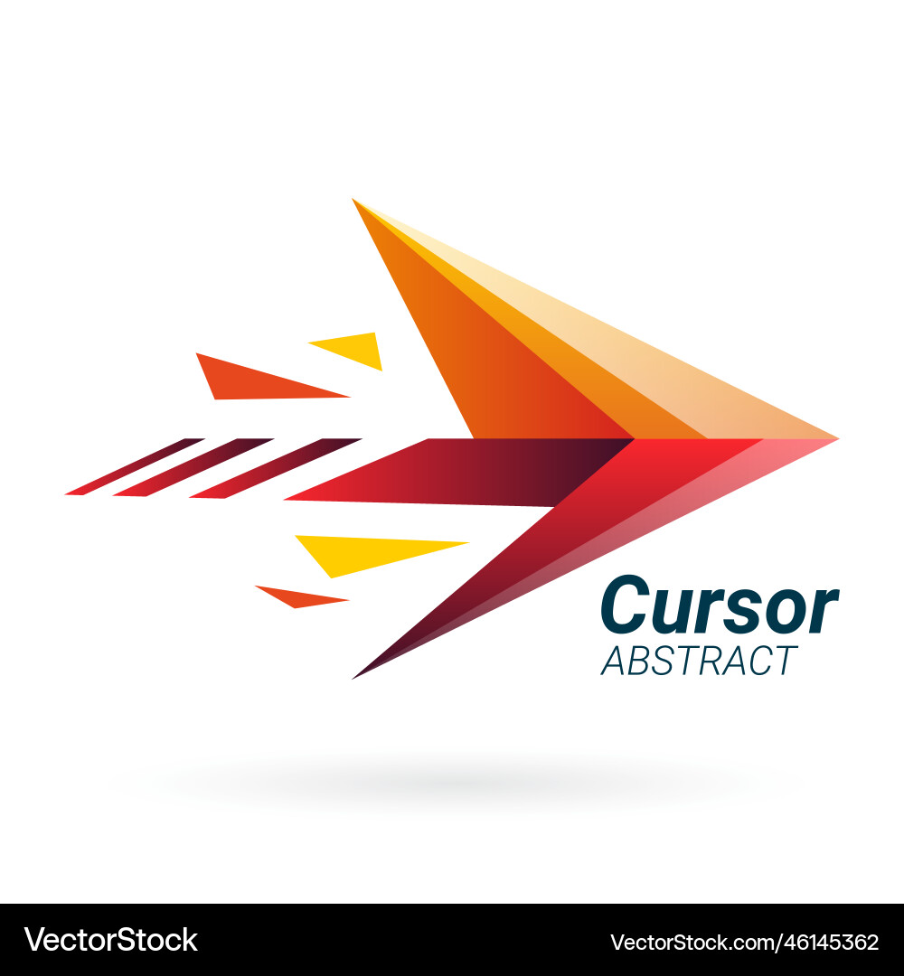 Abstract icon arrow Royalty Free Vector Image - VectorStock