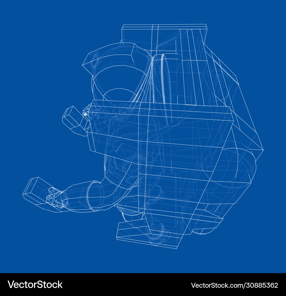 Astronaut concept rendering 3d Vector Image
