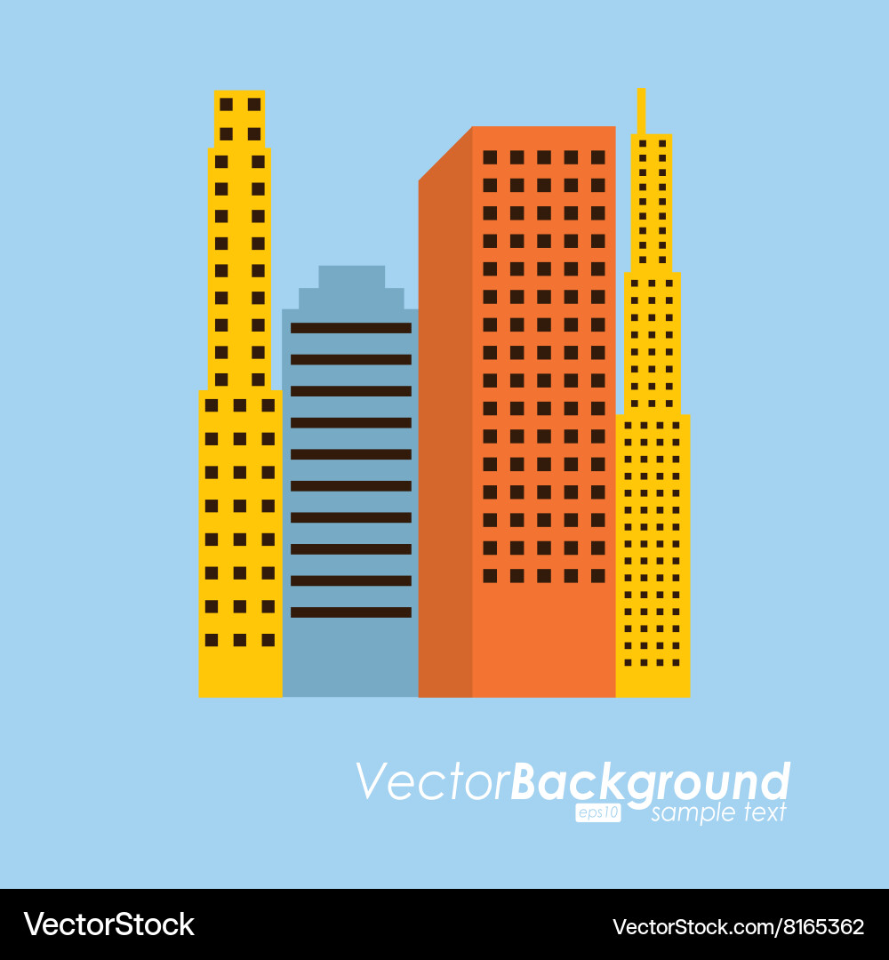 Building icon design Vector Image