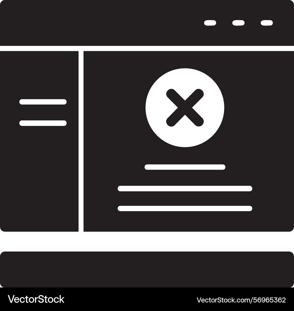 Cross glyph style icon design Vector Image