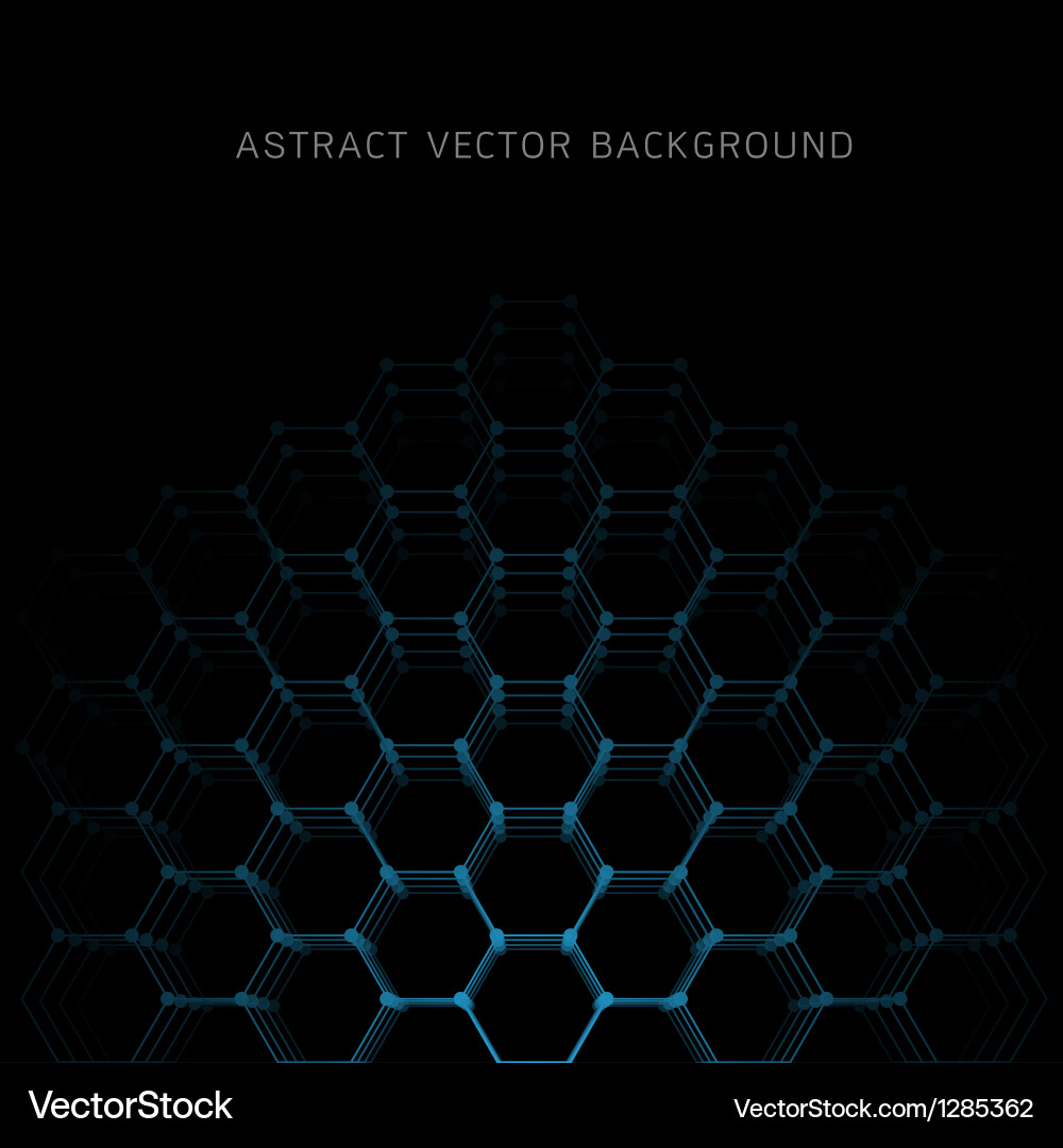 Geometric Hexagon Pattern Background vector image
