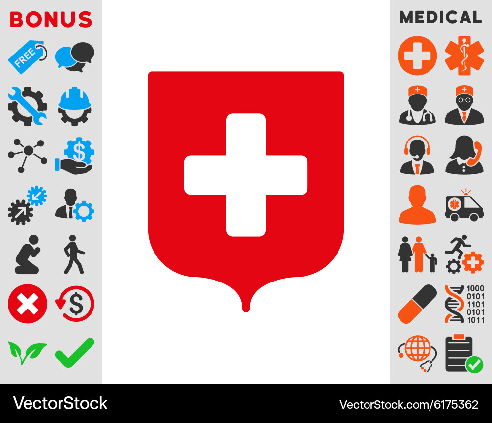 Medizinische Shield Icon Vektorbild