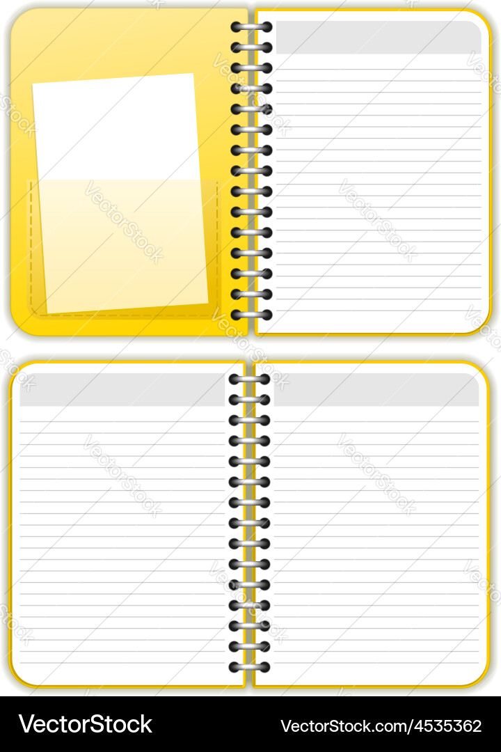 Notebook vector image