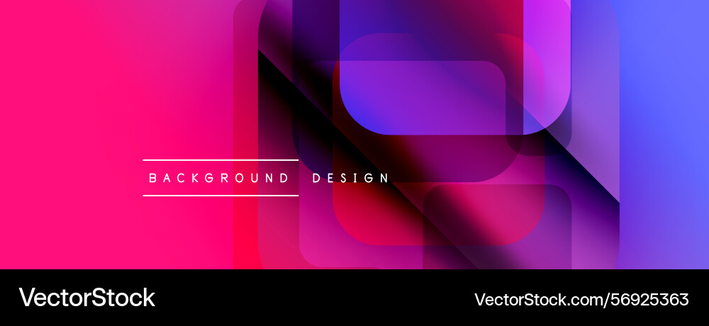 Abstract geometric shapes overlap creating vector image