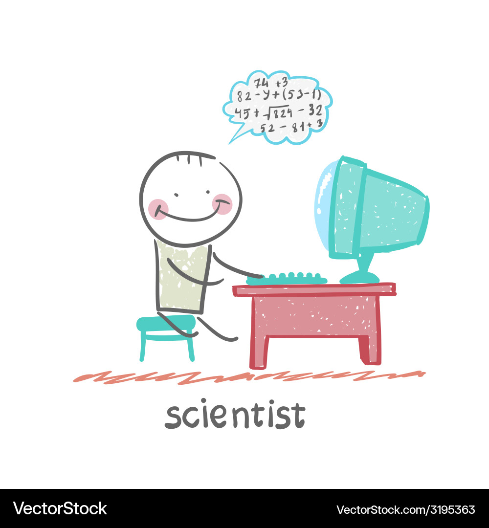 Scientist Vector Image