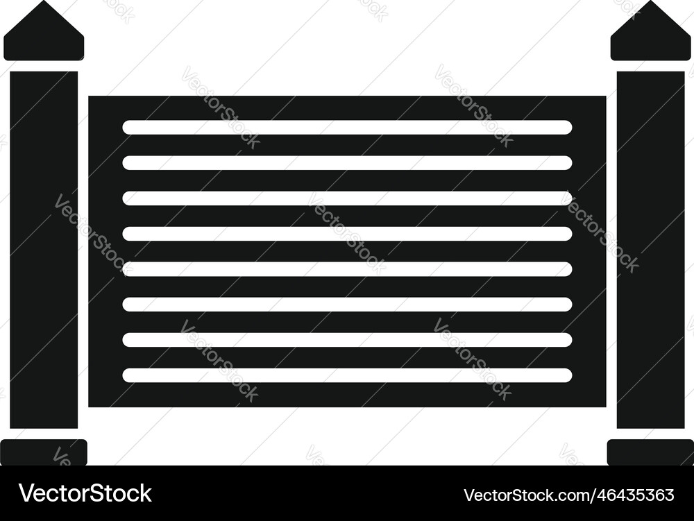 Signal auto gate icon simple automatic Vector Image