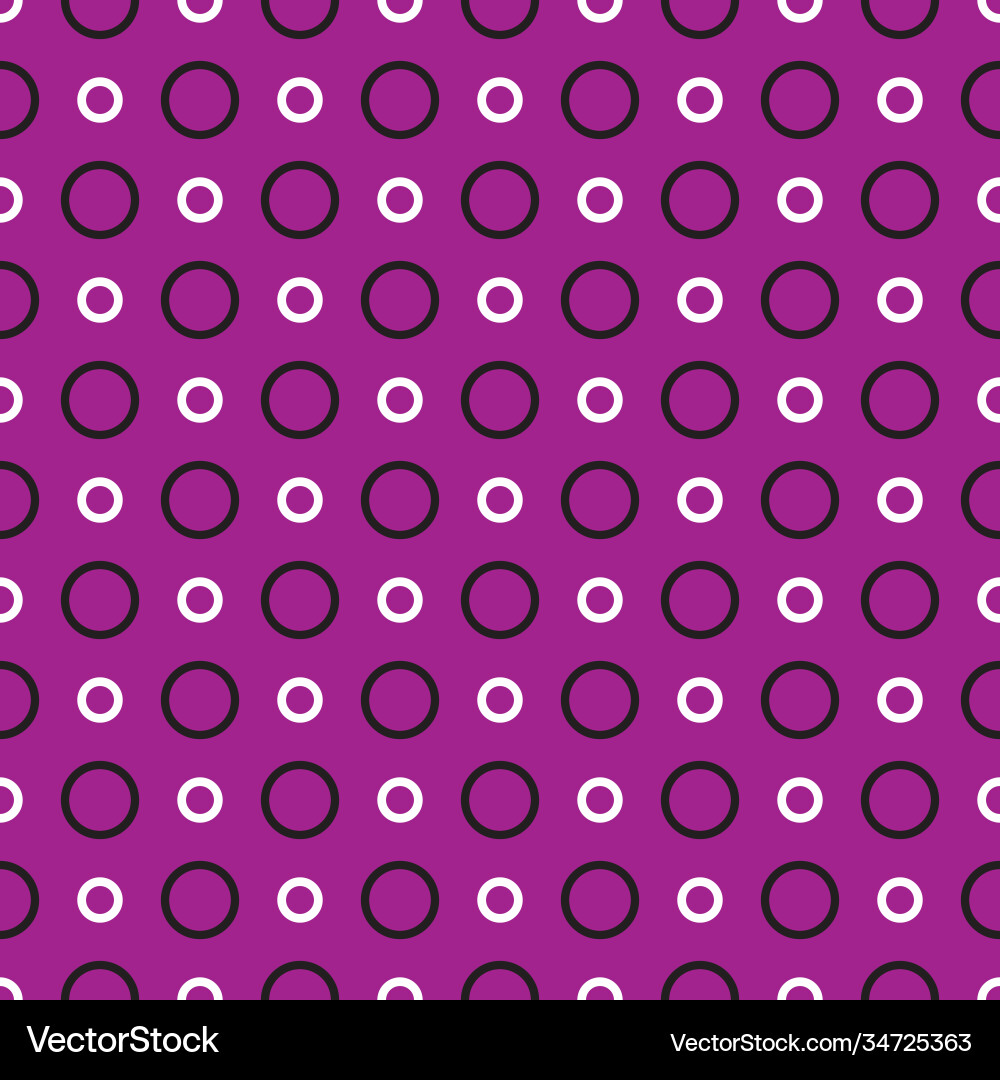 Tile pattern with white and black dots background Vector Image