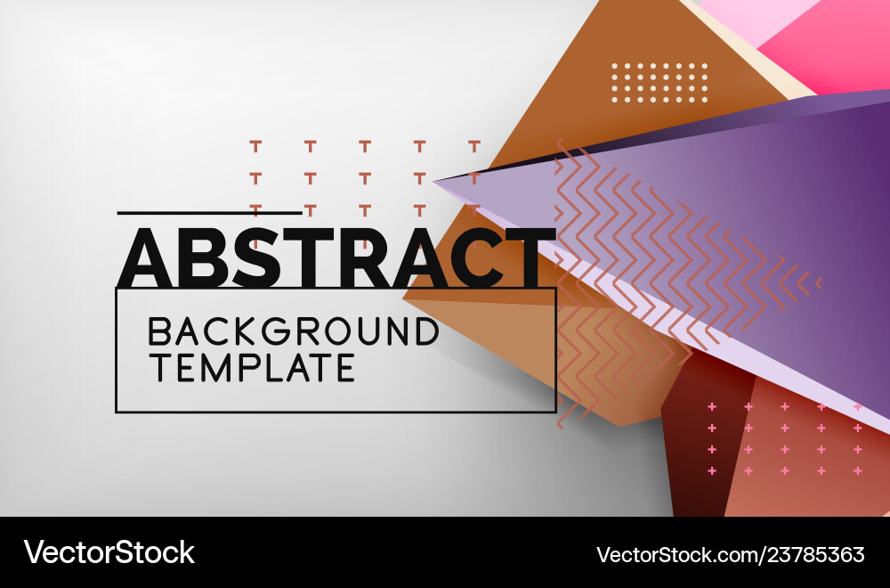 Triangular Abstract Background Vector Image