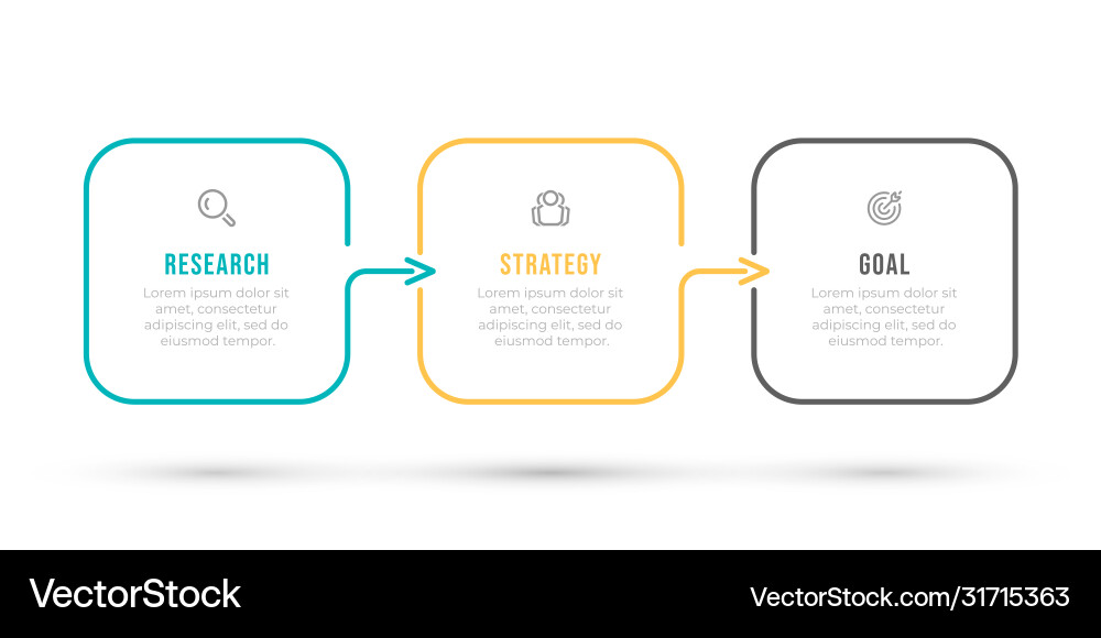 Workflow Diagram Template - Steps & Options Vector Image
