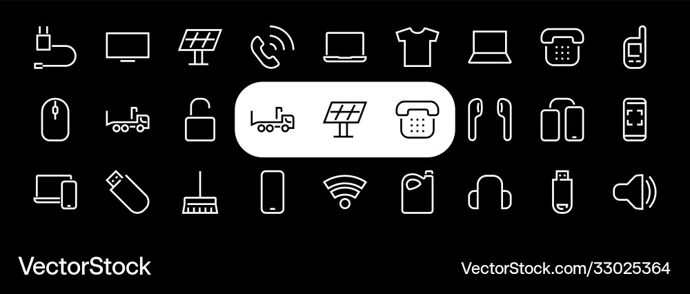 A set smart devices and gadgets computer Vector Image