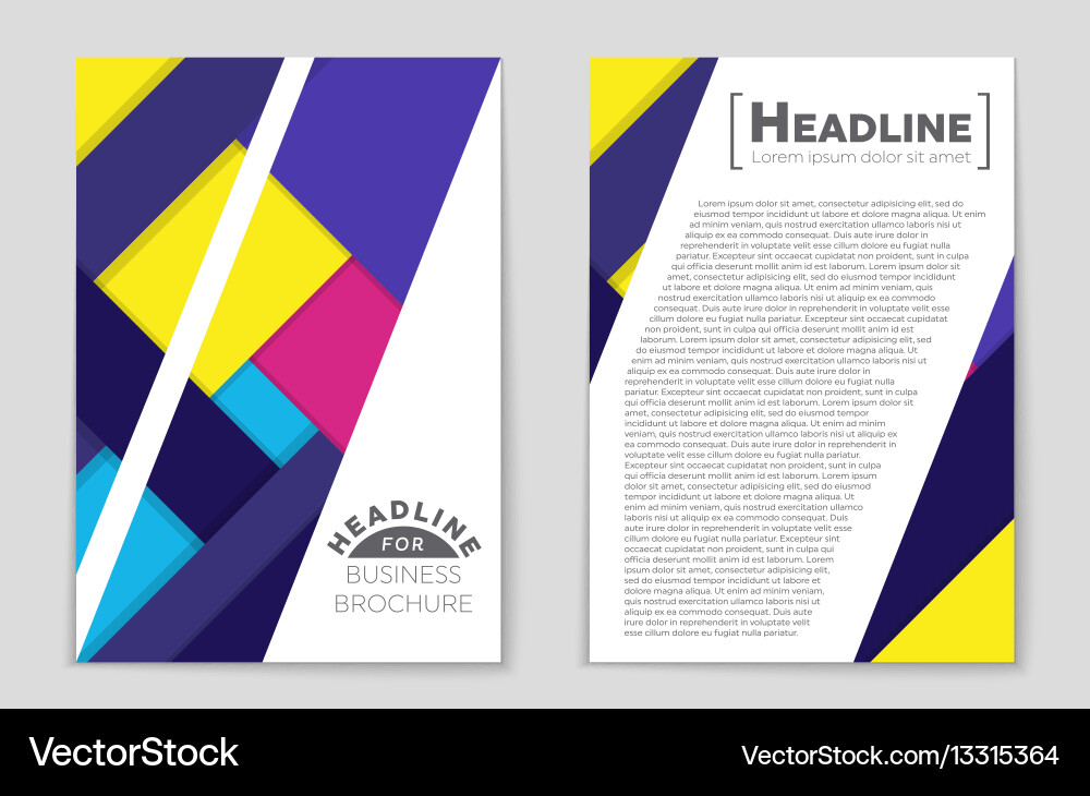 Abstract layout background set for art Vector Image