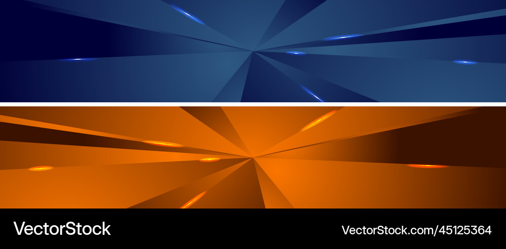 Abstract tech polygonal headers design Abstract tech polygonal headers design Vector Image