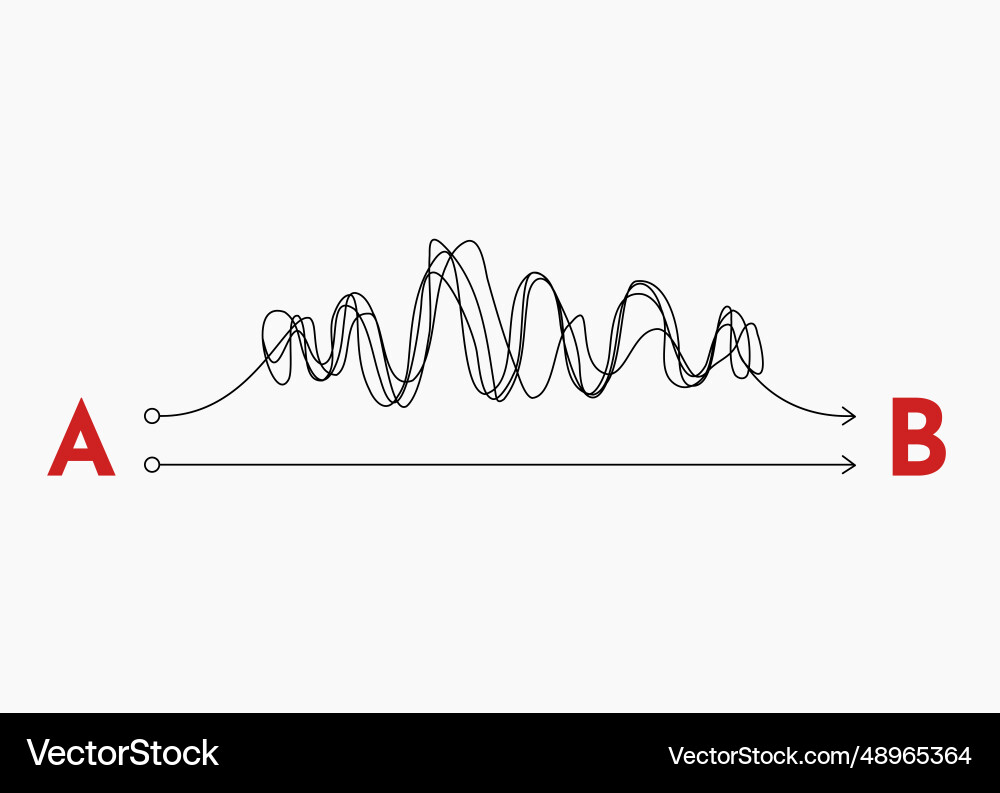 Complex Problem Maze vector image