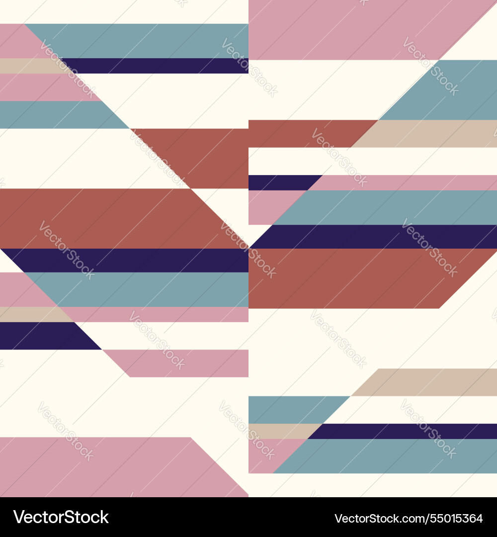 Geometric abstract grid based pattern design vector image