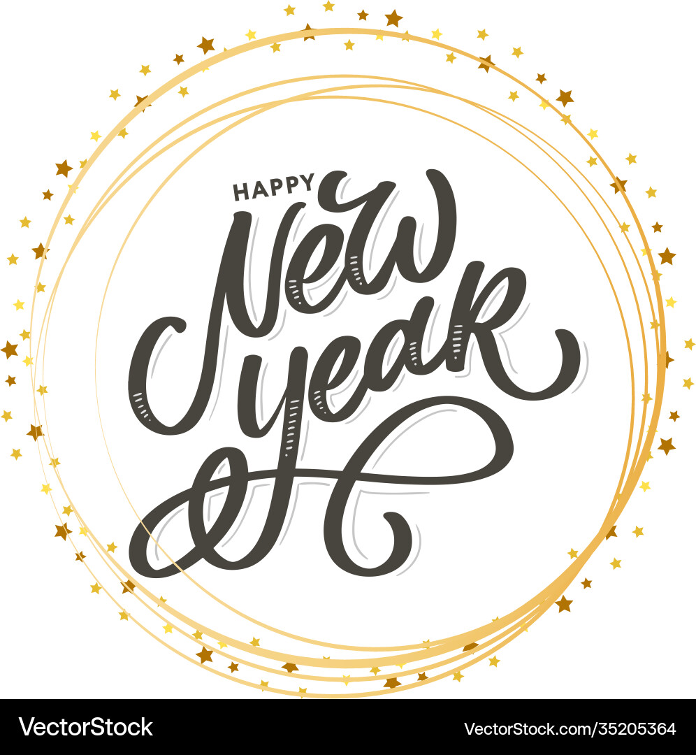 Happy new year 2021 beautiful greeting card vector image