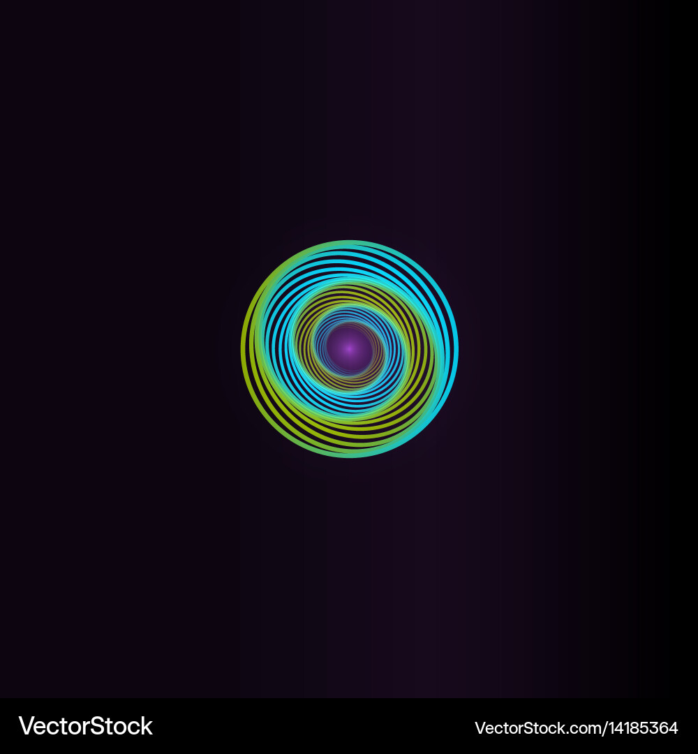 Isolated abstract colorful round shape logo space Vector Image