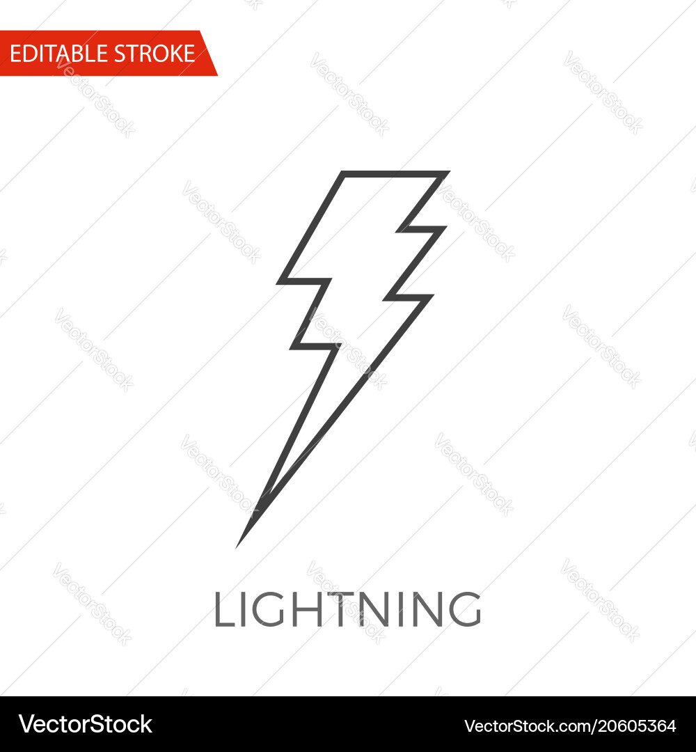 Lightning icon vector image