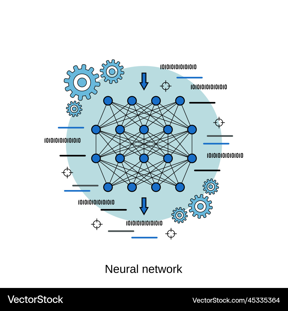 Neural network concept vector image