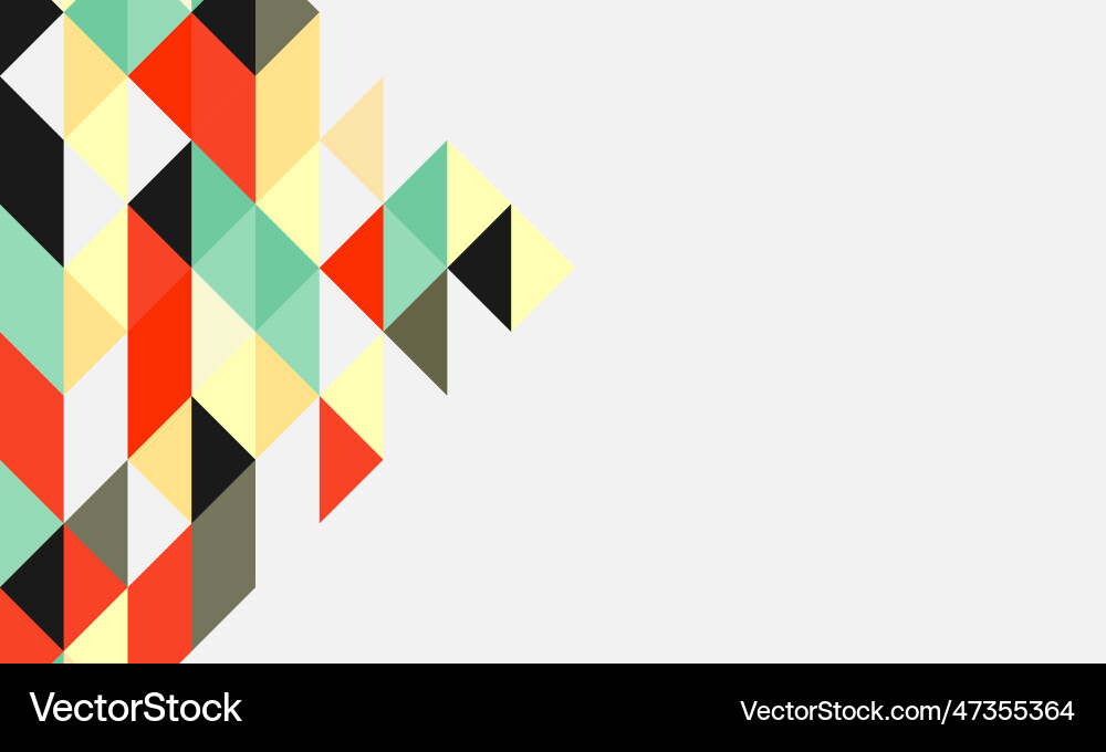 Simple abstract colorful triangle with space Simple abstract colorful triangle with space Vector Image