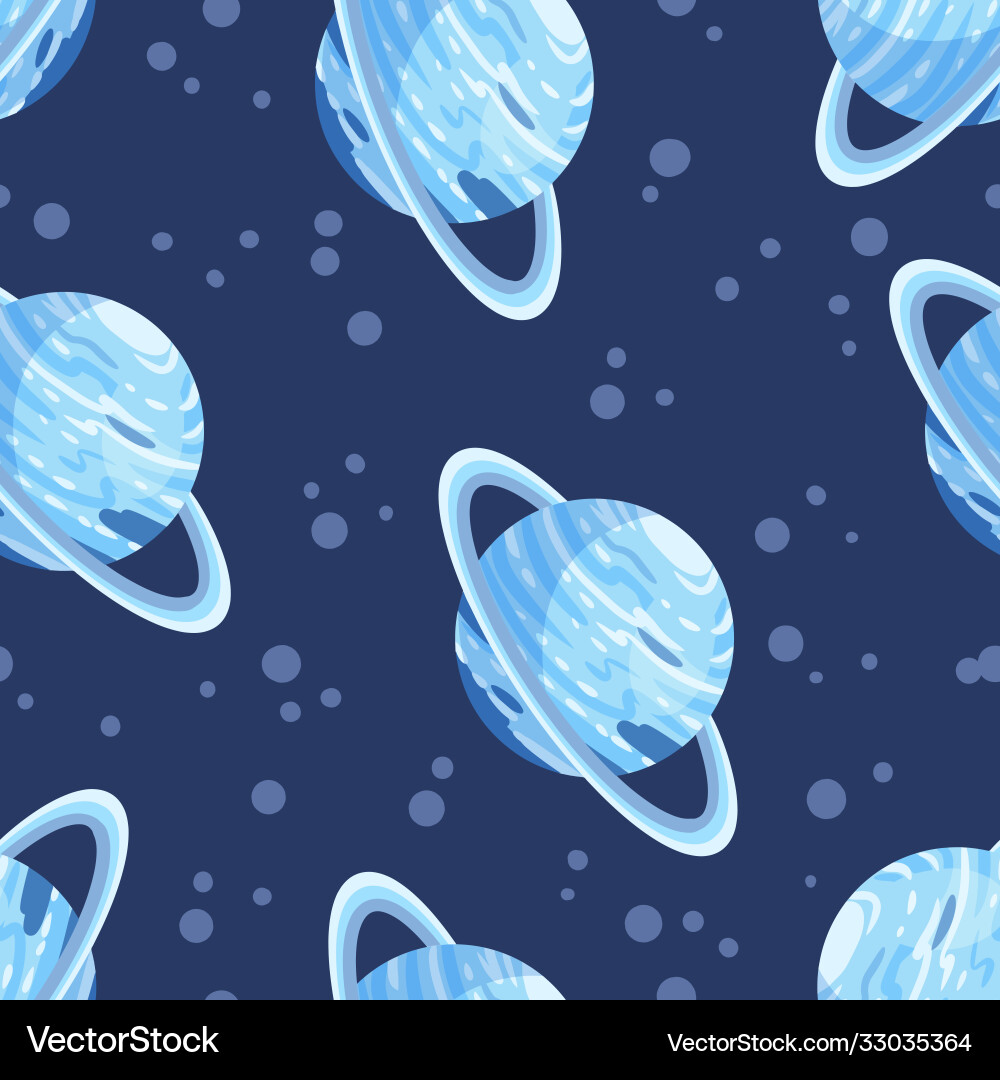 Uranus abstract seamless space pattern background Uranus abstract seamless space pattern background Vector Image
