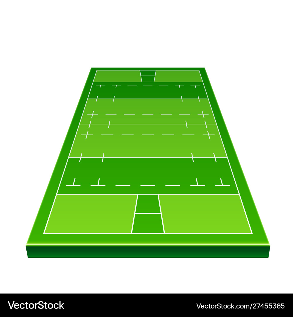 3d rugby playground model for betting vector image