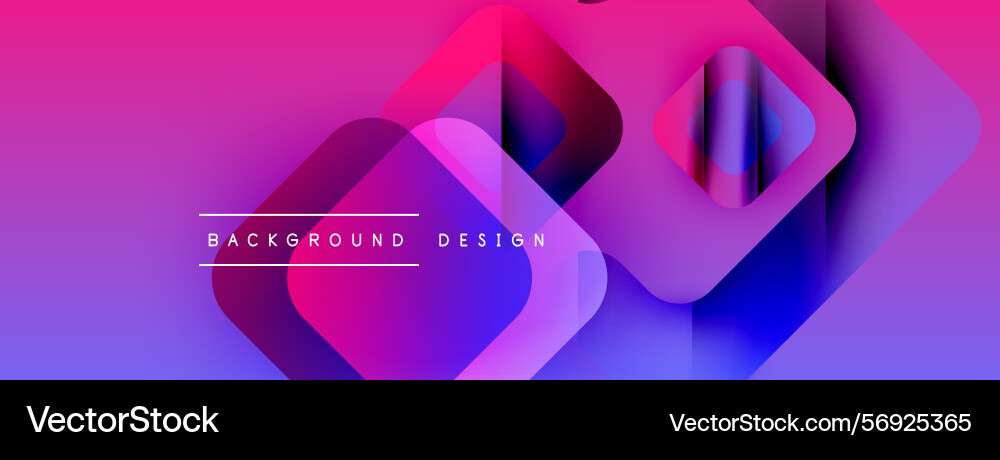 Abstract vibrant design overlapping shapes create Vector Image