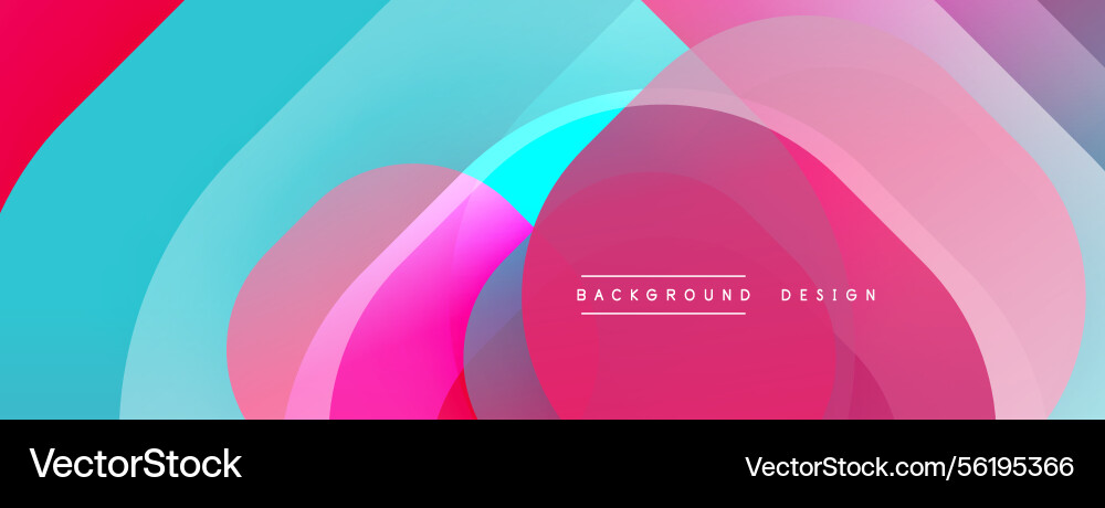 Abstract fluid shapes overlap creating vibrant Abstract fluid shapes overlap creating vibrant vector image