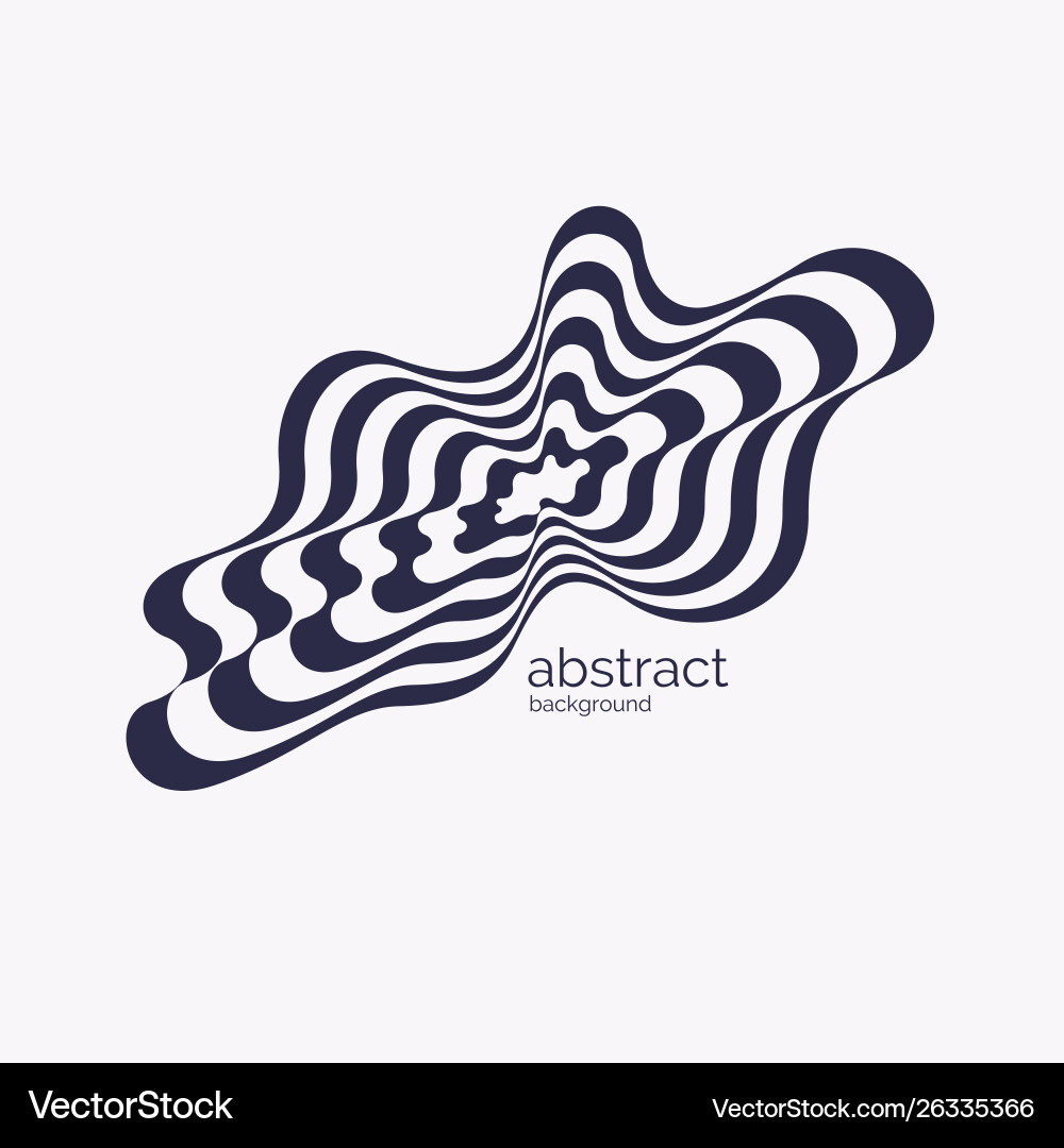 Amorphous elements with effect visual Vector Image