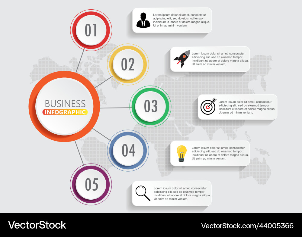 Business Process Icons - Workflow vector image