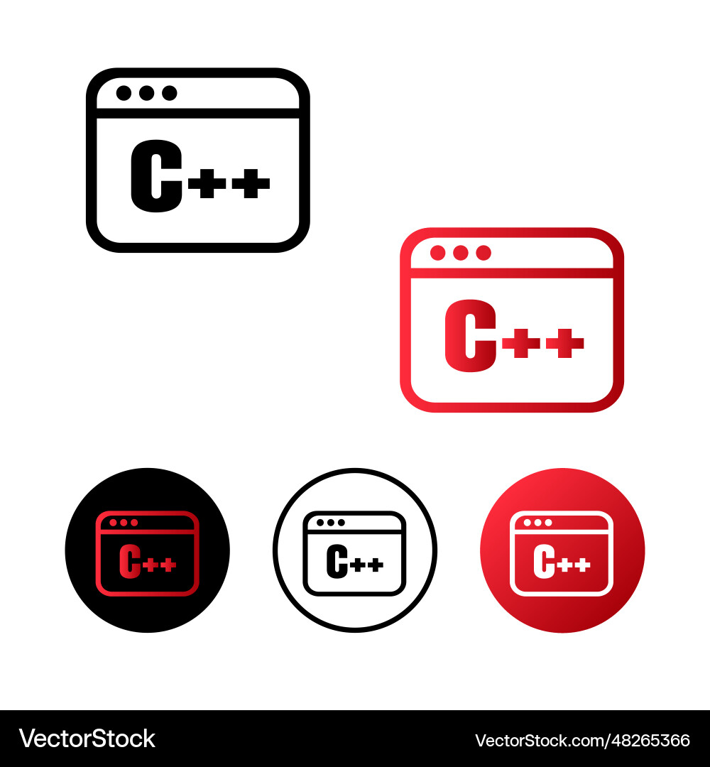 C language code icon Vector Image
