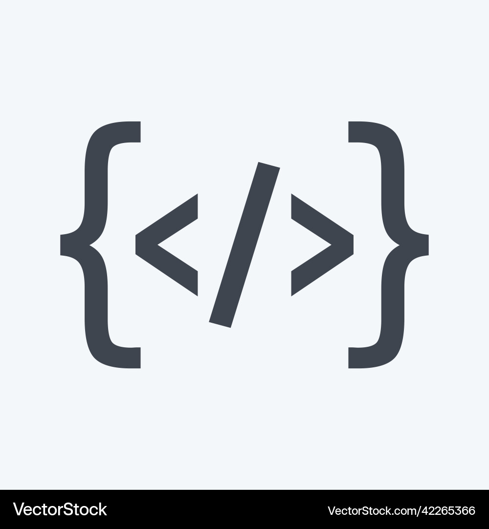 Icon programming suitable for symbol Vector Image