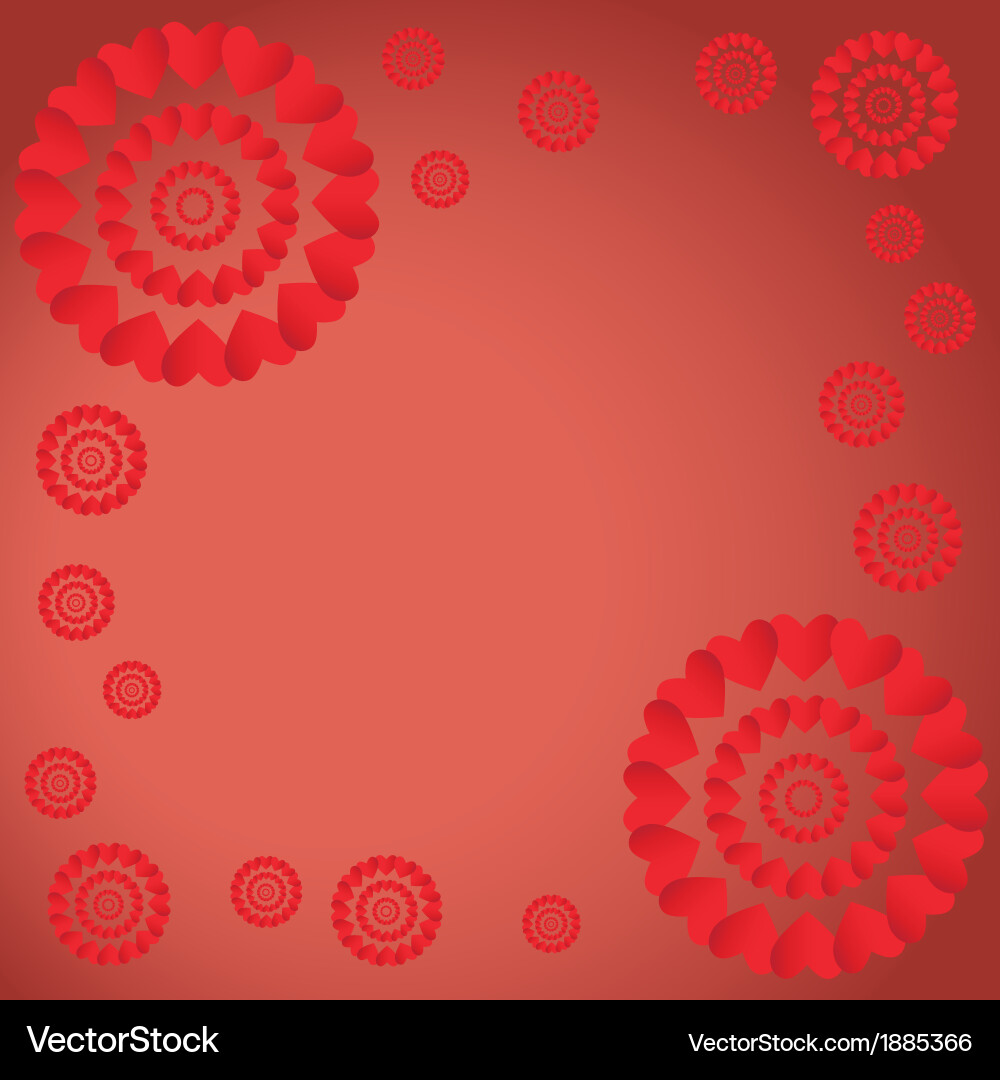 Patterns on red background Vector Image