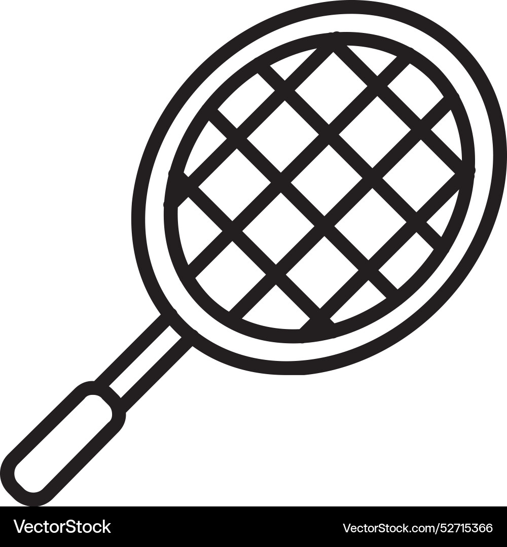 Racket line icon design Vector Image