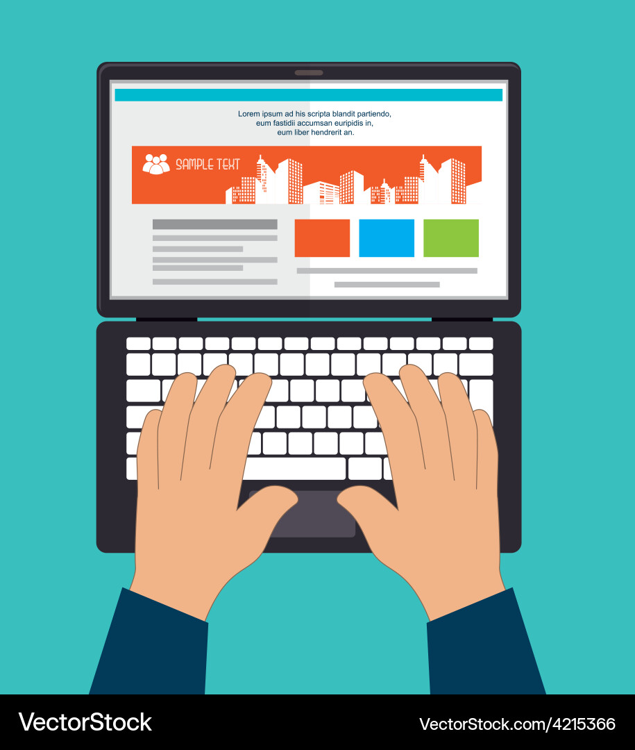 Responsive web design vector image