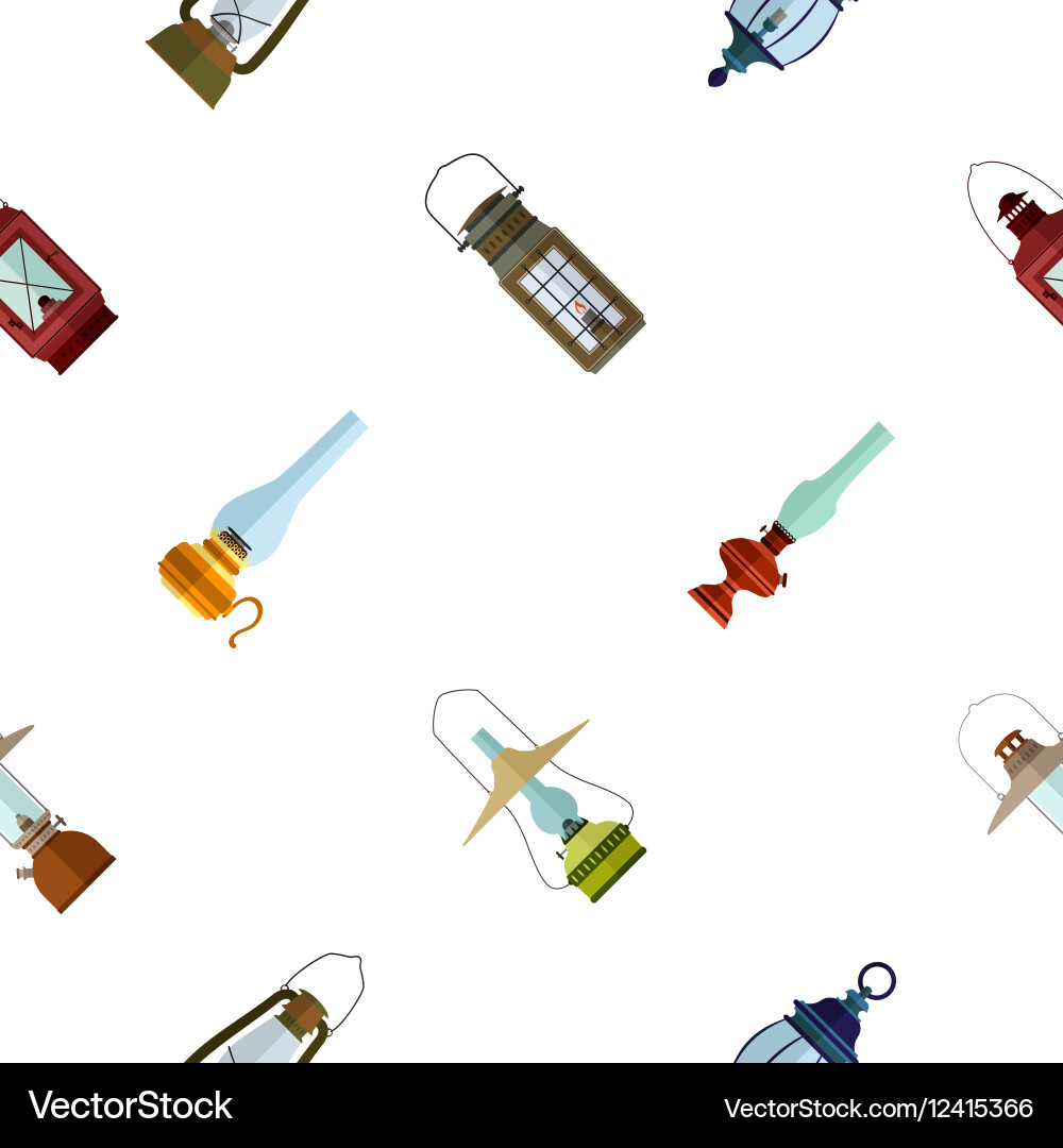 Seamless pattern with lanterns vector image