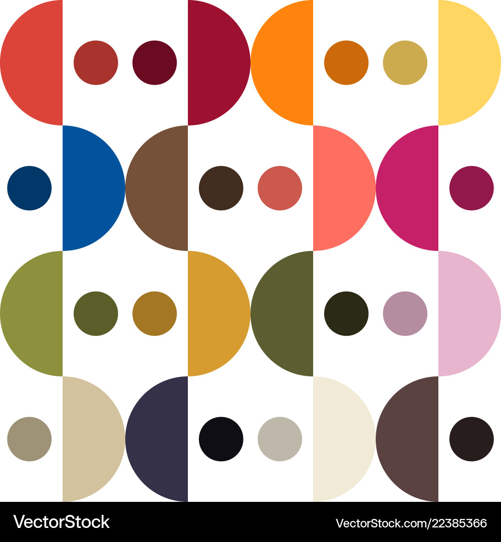 Trendy color pattern by plain arc and round Trendy color pattern by plain arc and round vector image