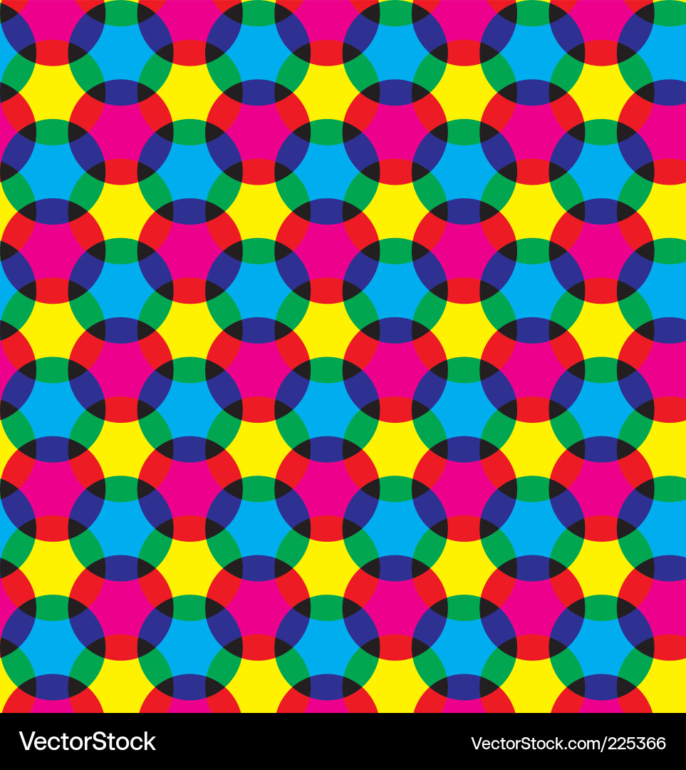 Vibrant Circle Pattern Vector Image