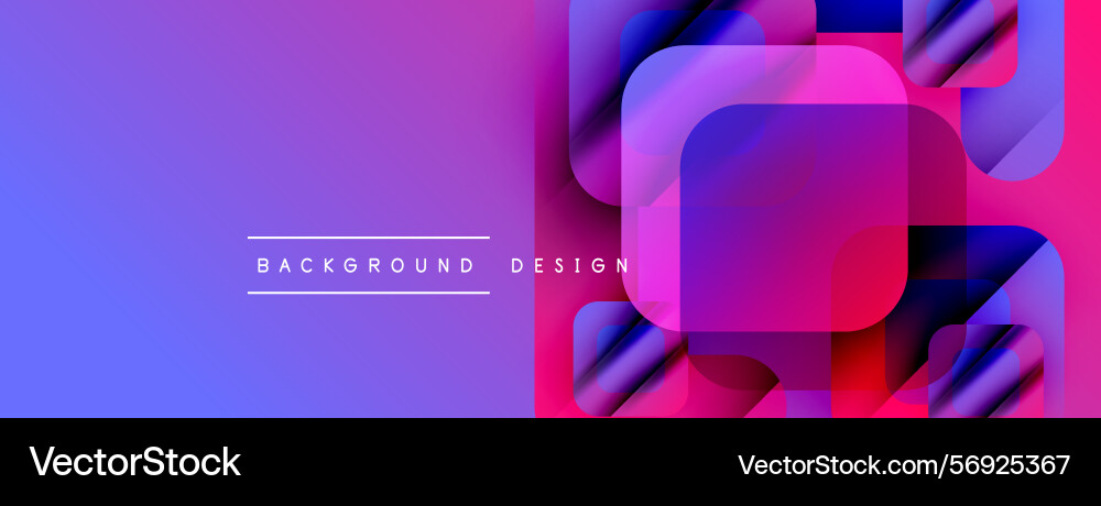 Abstract gradient background overlapping squares Abstract gradient background overlapping squares vector image