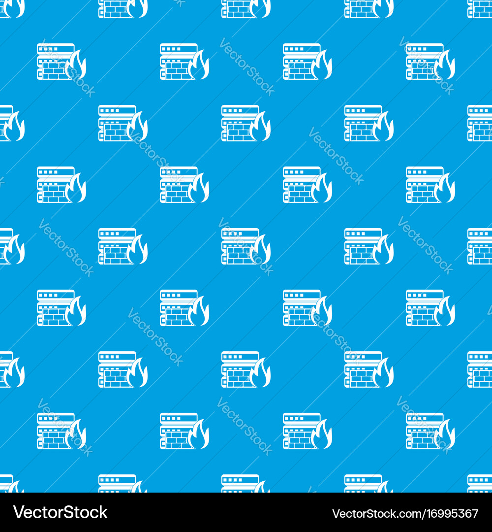 Database and firewall pattern seamless blue vector image