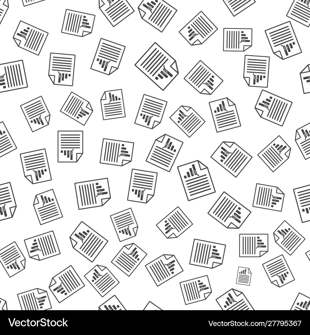 Document icon with growth rate and text endless Document icon with growth rate and text endless Vector Image